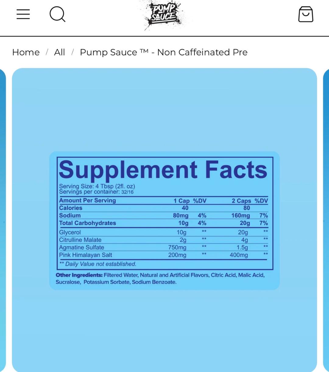 PUMP SAUCE