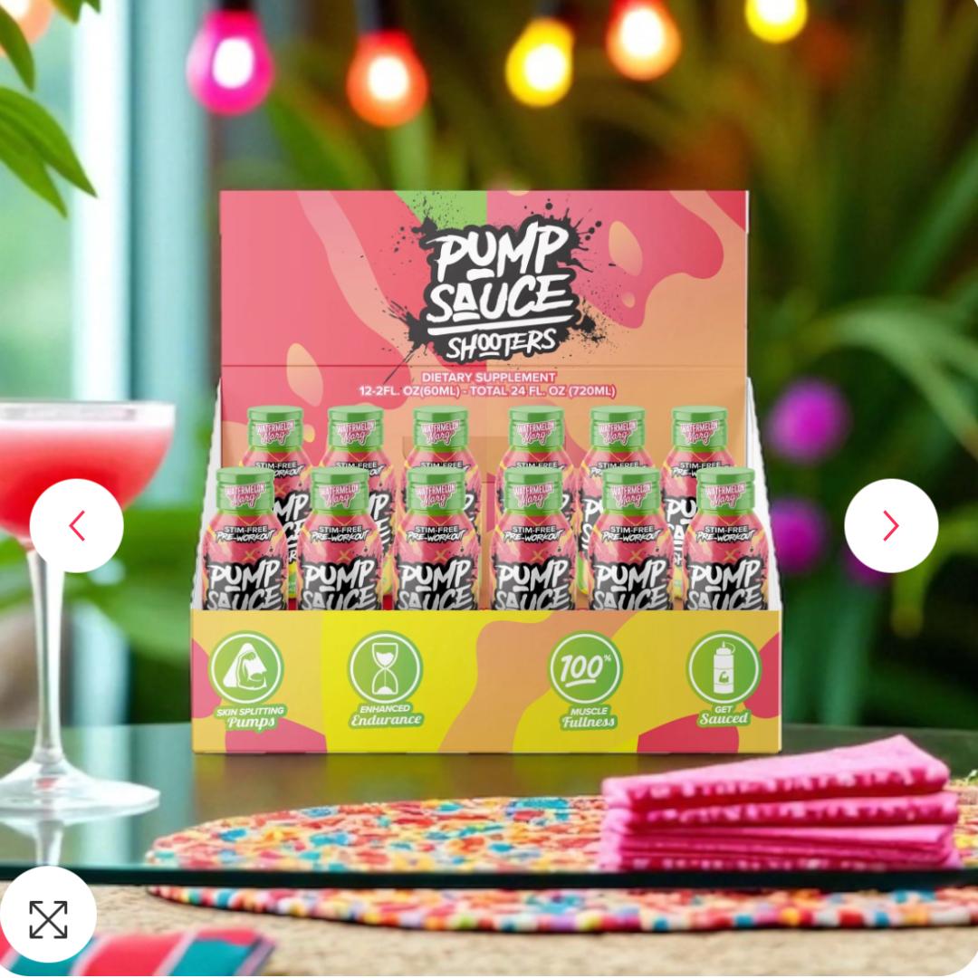 PUMP SAUCE SHOOTERS 12PK
