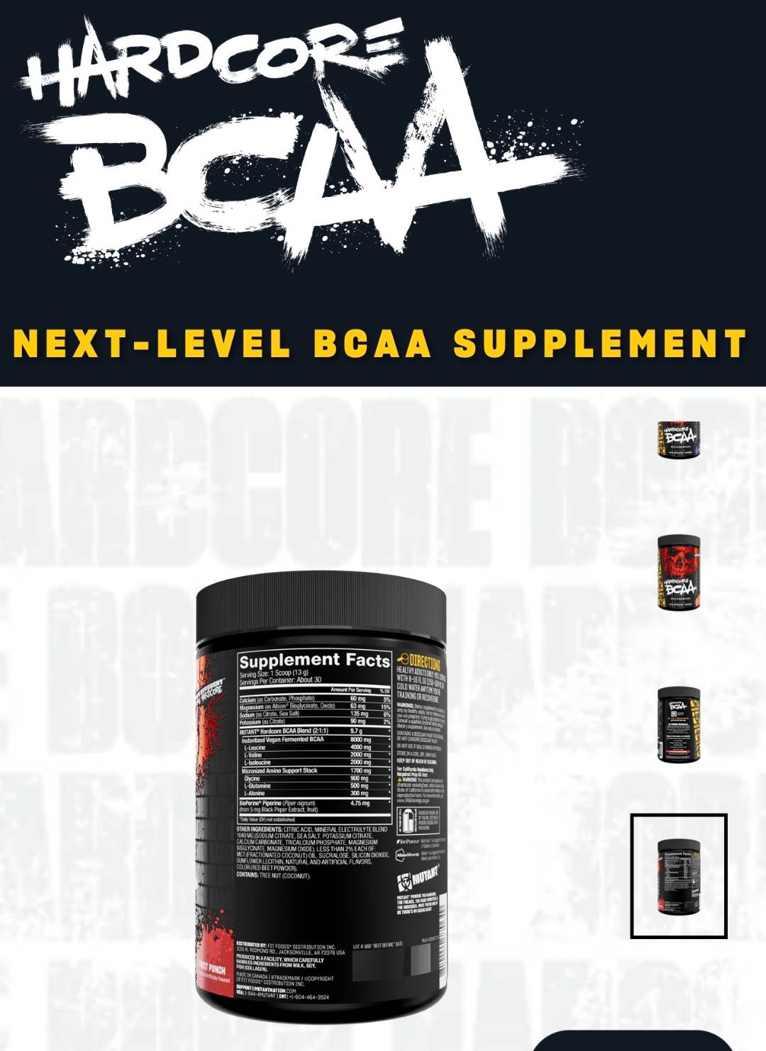 HARDCORE BCAA